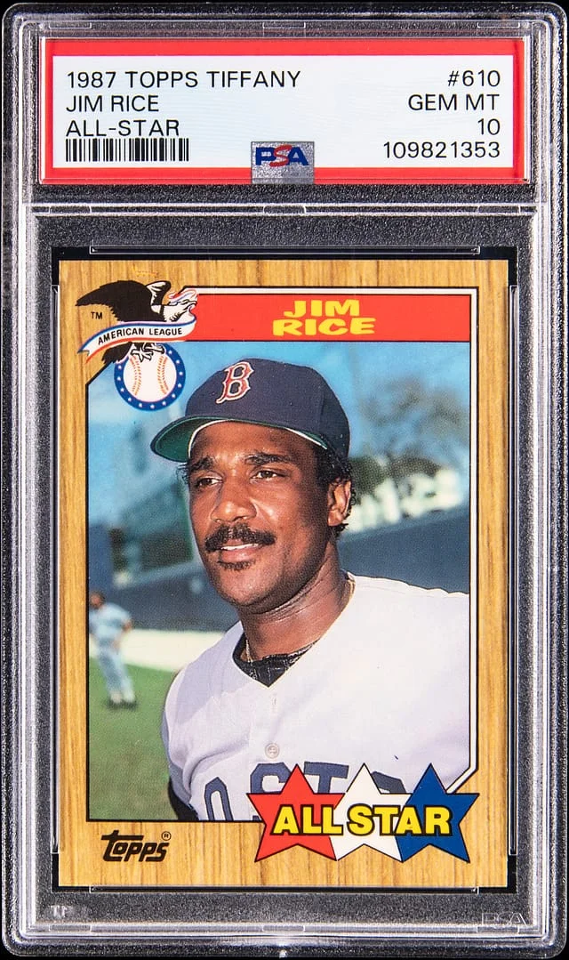 1987 Topps Tiffany Jim Rice #610 card image