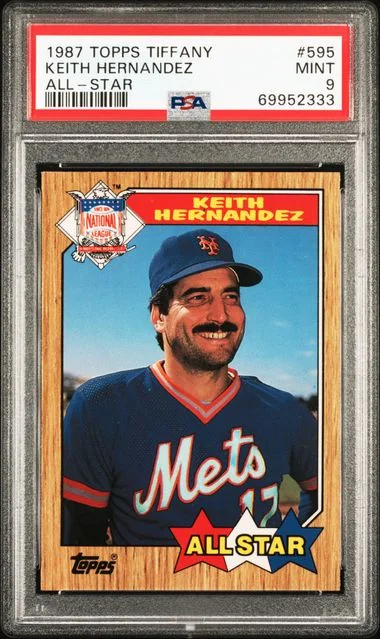 1987 Topps Tiffany Keith Hernandez All-Star #595 card image