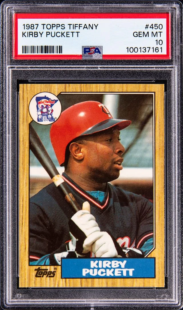 1987 Topps Tiffany Kirby Puckett #450 card image