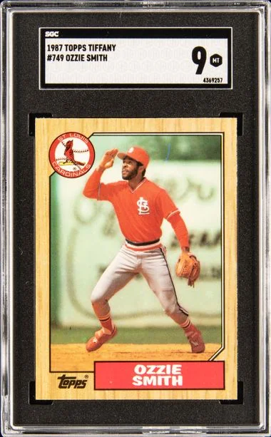 1987 Topps Tiffany Ozzie Smith #749 card image