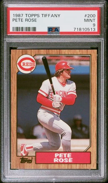 1987 Topps Tiffany Pete Rose #200 card image