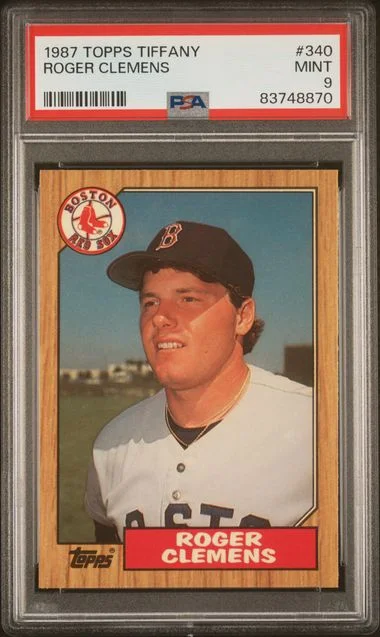 1987 Topps Tiffany Roger Clemens #340 card image