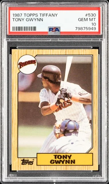 1987 Topps Tiffany Tony Gwynn #530 card image
