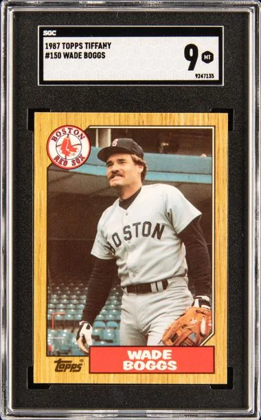 1987 Topps Tiffany Wade Boggs #150 card image