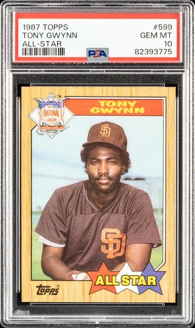 1987 Topps Tony Gwynn All Star #599 card image