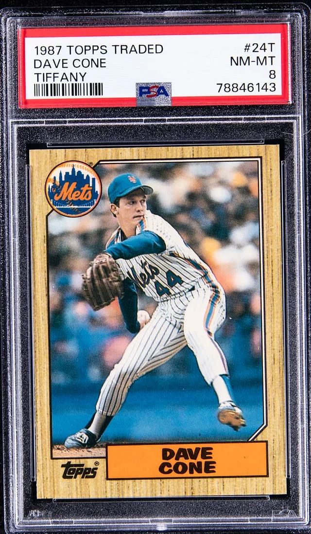 1987 Topps Traded Dave Cone Tiffany #24T card image