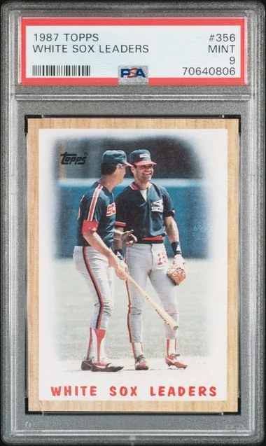 1987 Topps White Sox Leaders #356 card image
