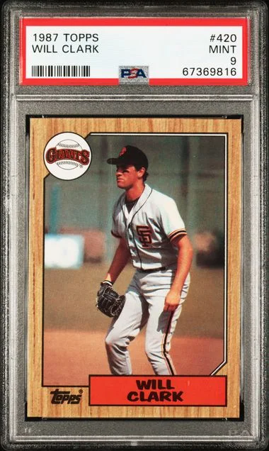 1987 Topps Will Clark #420 card image