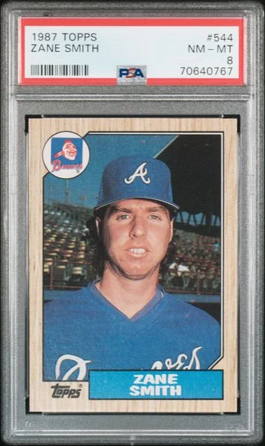 1987 Topps Zane Smith #544 card image