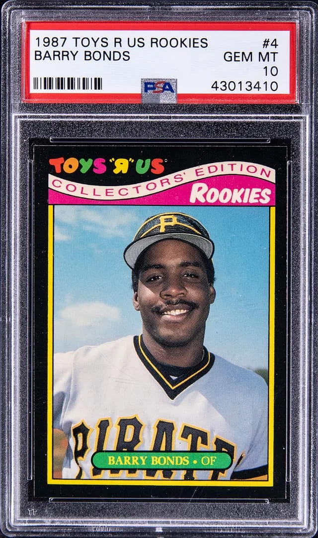1987 Toy R Us Rookies Barry Bonds #4 card image