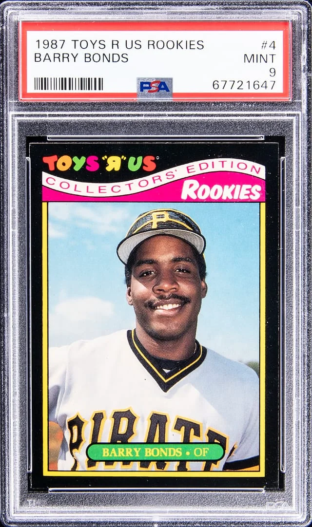 1987 Toys R Us Rookies Barry Bonds #4 card image