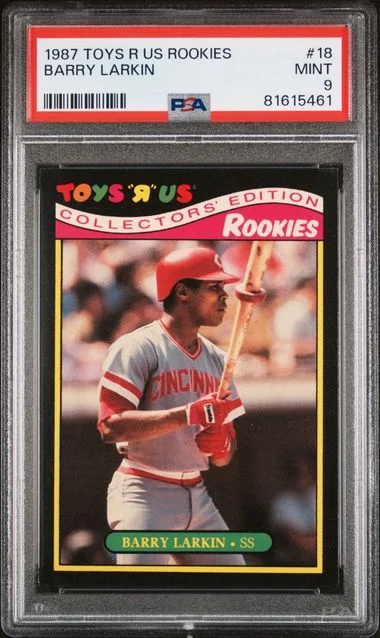 1987 Toys R Us Rookies Barry Larkin #18 card image