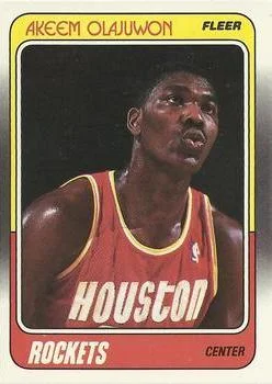 1988-89 Fleer Akeem Olajuwon #53 card image