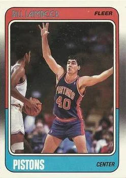 1988-89 Fleer Bill Laimbeer #42 card image