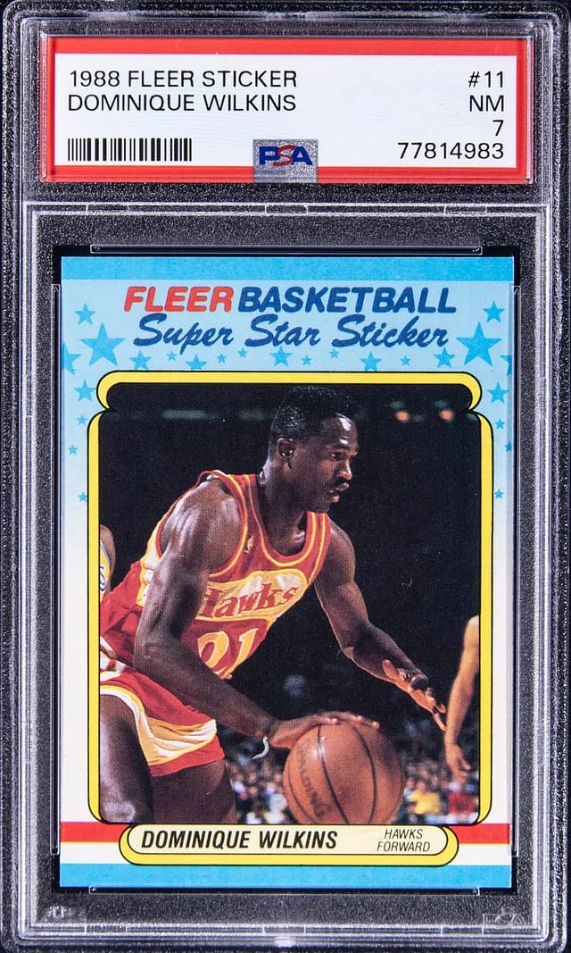 1988-89 Fleer Dominique Wilkins Sticker #11 card image