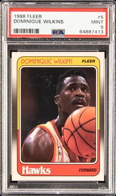 1988-89 Fleer Dominique Wilkins #5 card image