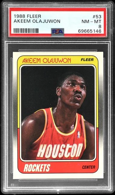 1988-89 Fleer Hakeem Olajuwon #53 card image