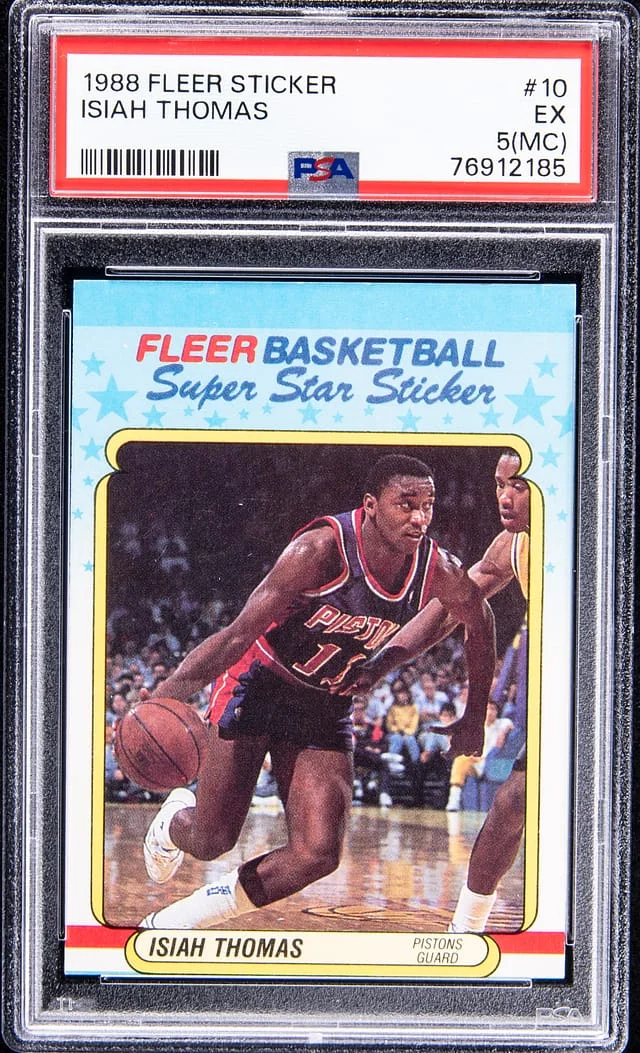 1988-89 Fleer Isiah Thomas Sticker #10 card image