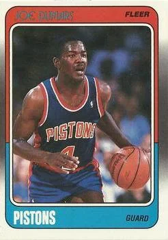 1988-89 Fleer Joe Dumars #40 card image