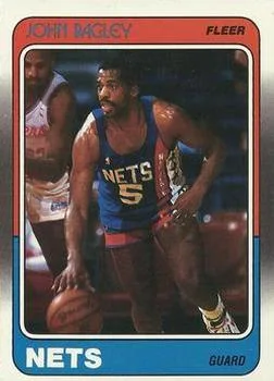 1988-89 Fleer John Bagley #77 card image