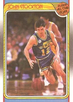 1988-89 Fleer John Stockton #127 card image