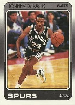 1988-89 Fleer Johnny Dawkins #104 card image