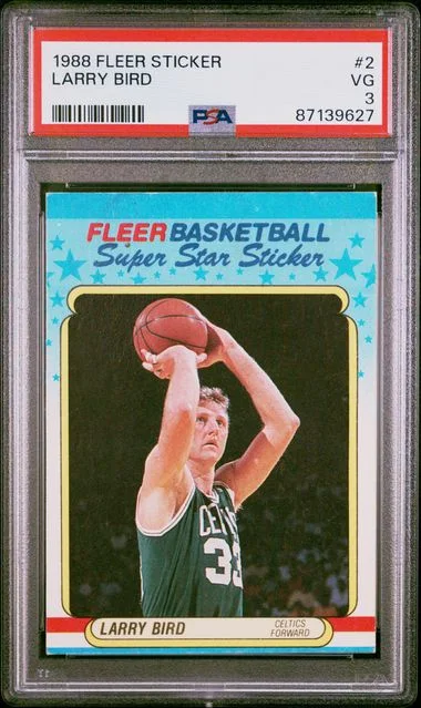 1988-89 Fleer Larry Bird Sticker #2 card image