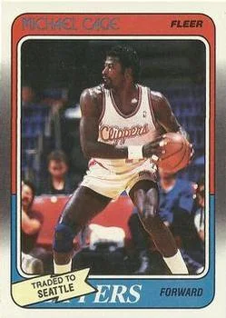 1988-89 Fleer Michael Cage TR #62 card image