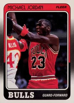 1988-89 Fleer Michael Jordan #17 card image