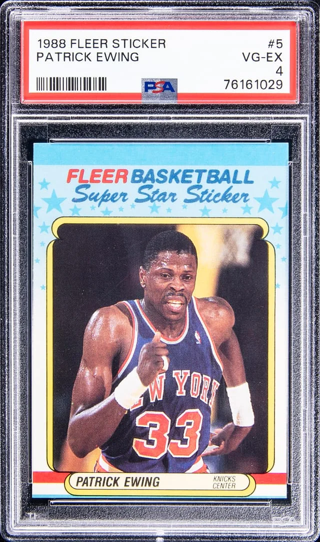 1988-89 Fleer Patrick Ewing Sticker #5 card image