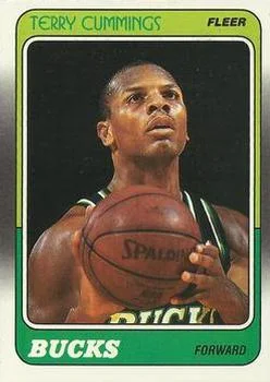 1988-89 Fleer Terry Cummings #74 card image
