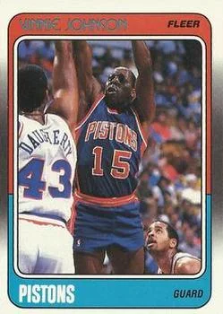 1988-89 Fleer Vinnie Johnson #41 card image
