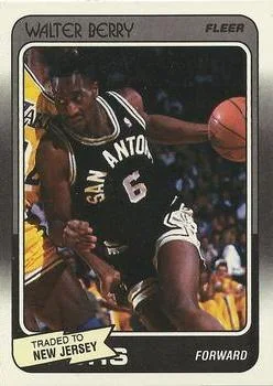 1988-89 Fleer Walter Berry #102 card image