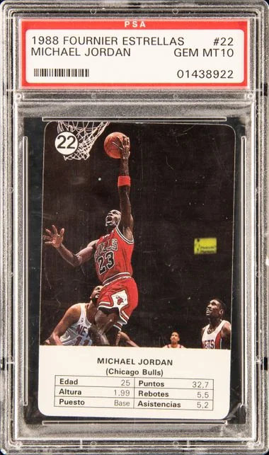 1988-89 Fournier Estrellas Michael Jordan #22 card image