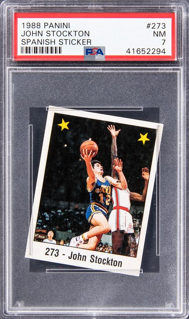 1988-89 Panini John Stockton Spanish Sticker #273 card image