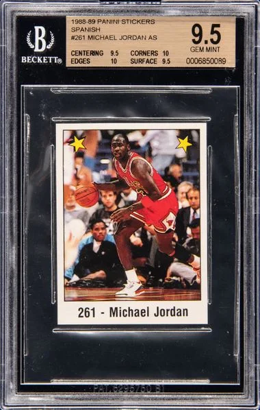 1988-89 Panini Michael Jordan Stickers Spanish #261 card image
