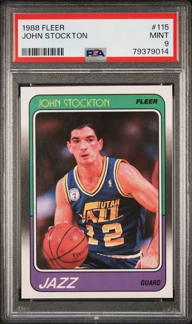 1988-99 Fleer John Stockton #115 card image