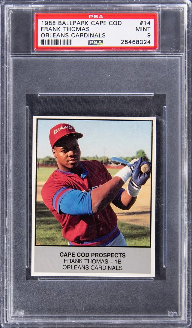 1988 Ballpark Cape Cod Orleans Cardinals Frank Thomas #14 card image