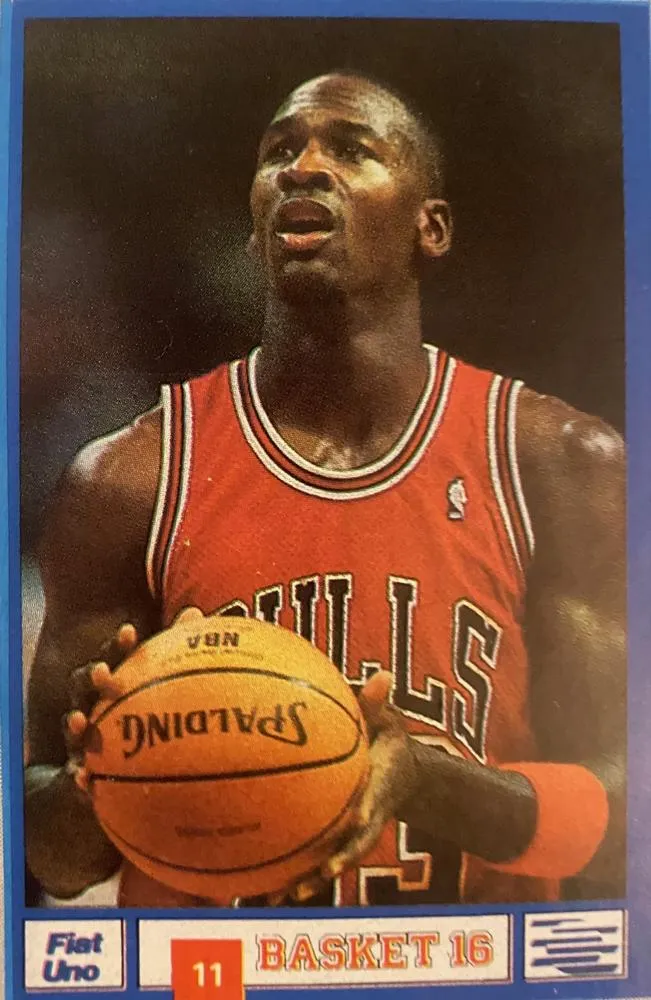 1988 Basket 16 Las Estrellas de la NBA Michael Jordan #11 card image