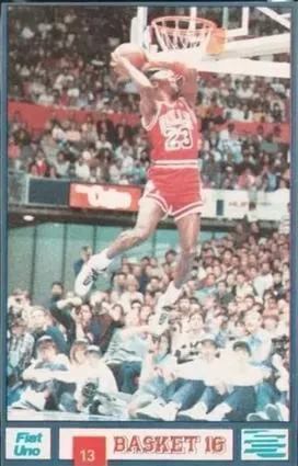 1988 Basket 16 Las Estrellas de la NBA Michael Jordan #13 card image
