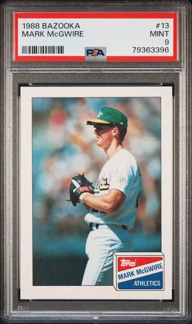 1988 Bazooka Mark Mcgwire #13 card image