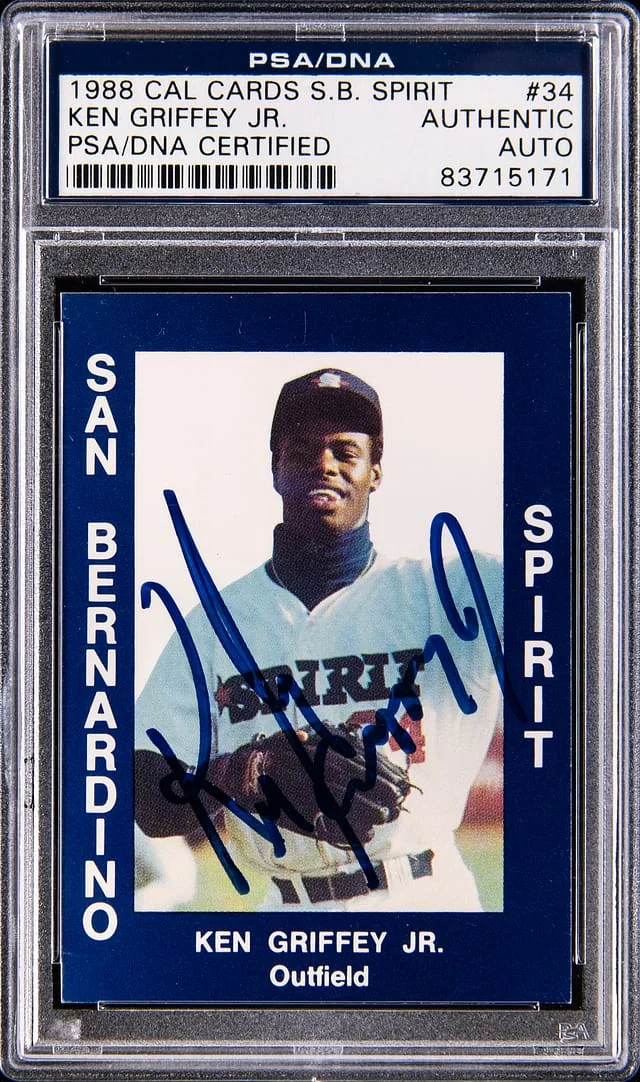 1988 Cal Cards San Bernardino Spirit Ken Griffey Jr. #34 card image