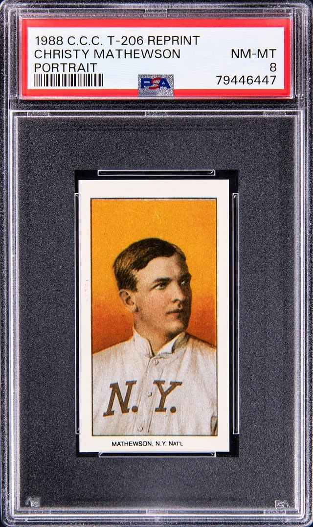 1988 C.C.C. Reprint - Christy Matthewson #T206 card image