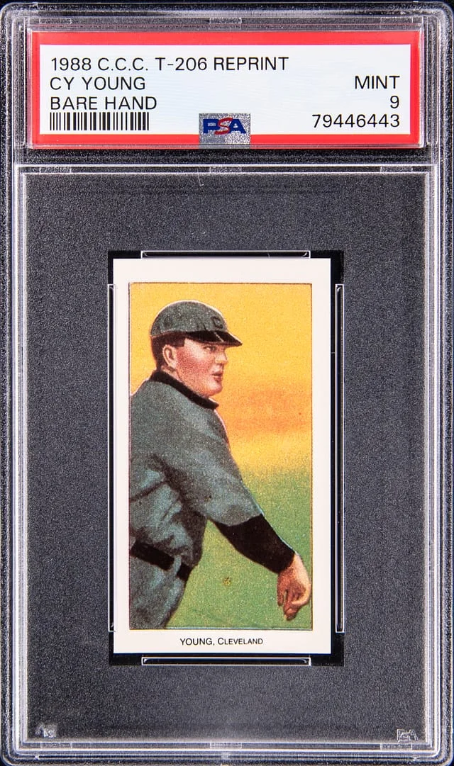1988 C.C.C. Reprint - Cy Young, Bare Hand #T206 card image