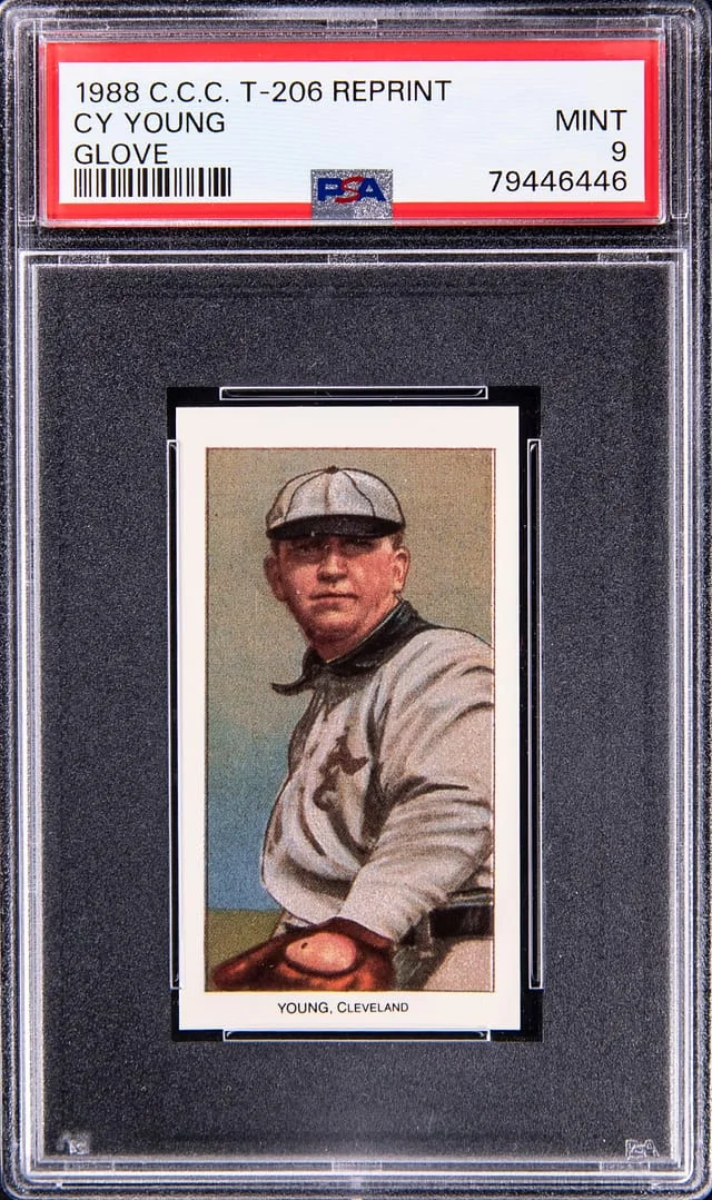 1988 C.C.C. Reprint - Cy Young, Glove #T206 card image