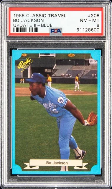 1988 Classic Travel Update II Blue Bo Jackson #208 card image