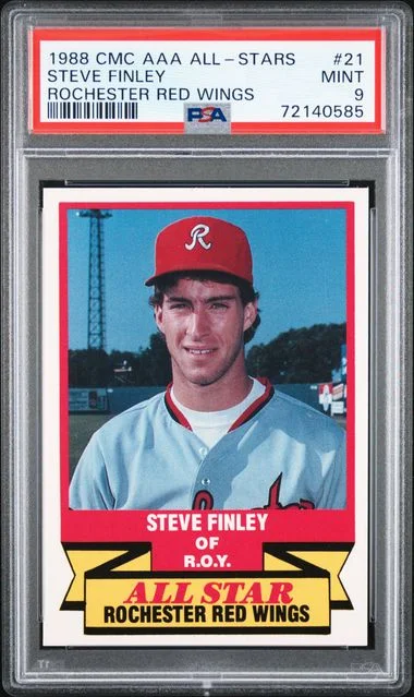 1988 CMC AAA All-Stars Rochester Red Wings Steve Finley #21 card image