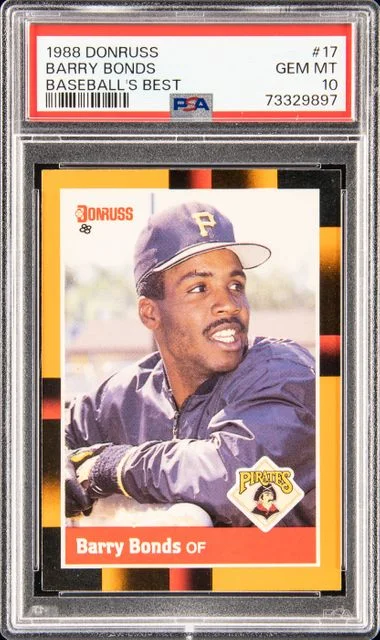 1988 Donruss Barry Bonds Baseball's Best #17 card image