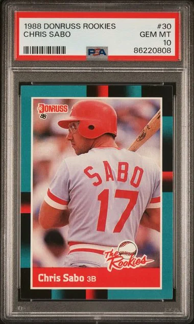 1988 Donruss Chris Sabo Rookies #30 card image