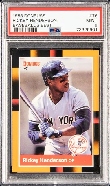 1988 Donruss Rickey Henderson Baseball's Best #76 card image